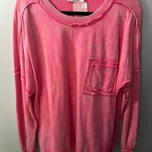 Zenana Outfitters Vibrant Pink Knit Top